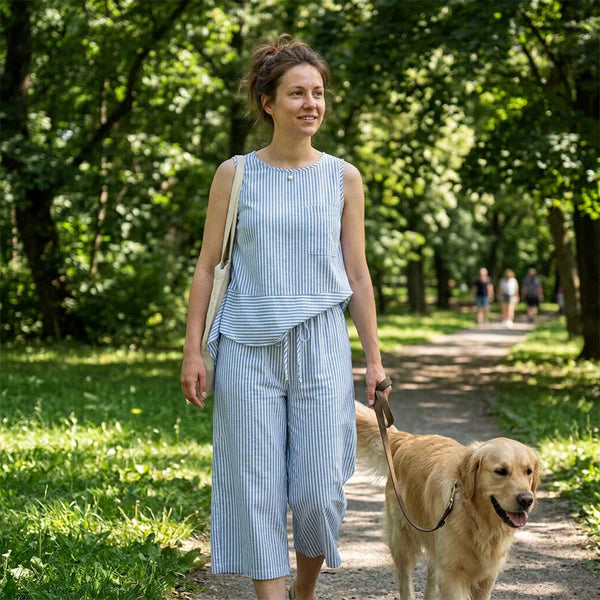 Brisa | Completo in cotone a righe