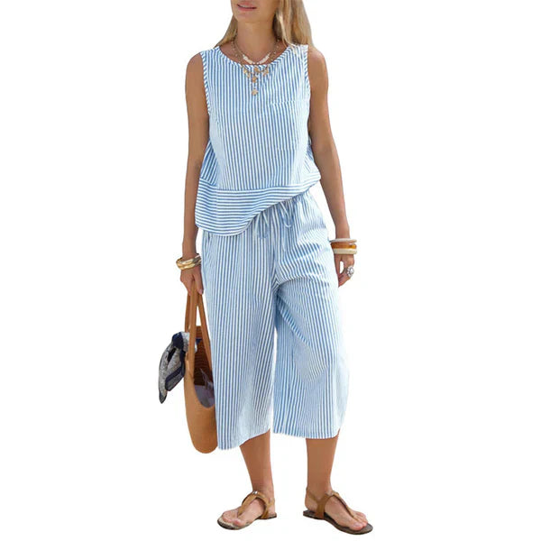 Brisa | Completo in cotone a righe