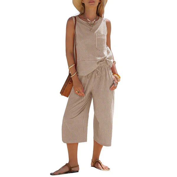 Brisa | Completo in cotone a righe