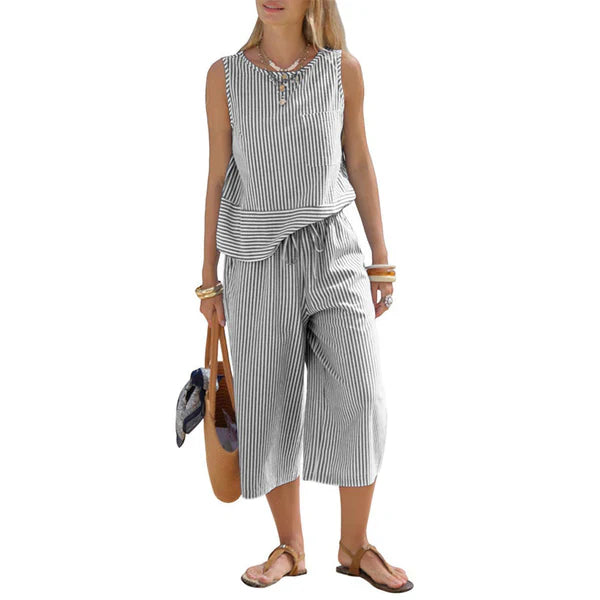 Brisa | Completo in cotone a righe