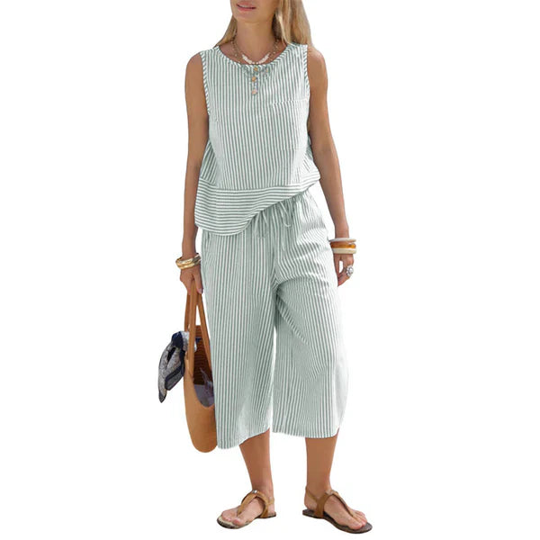 Brisa | Completo in cotone a righe